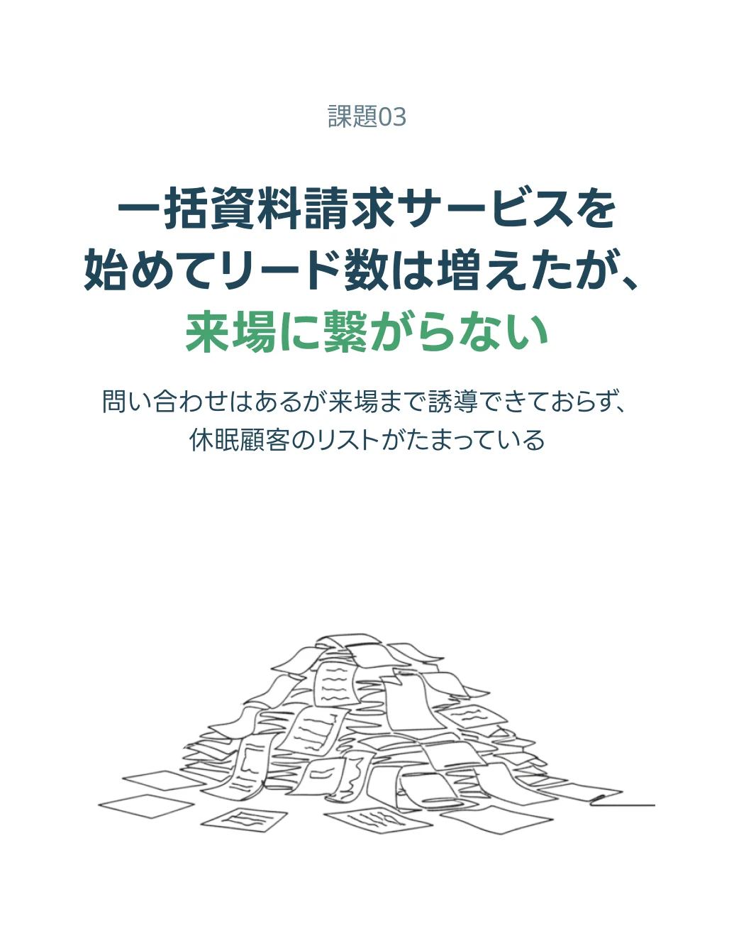 休眠リストの掘り起こし対応